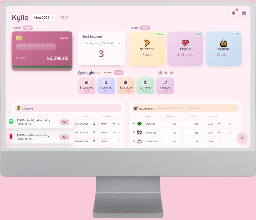 Computer mockup